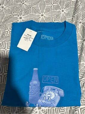 OPEN925 Alcohol you later Men’s Blue Crewneck Tee